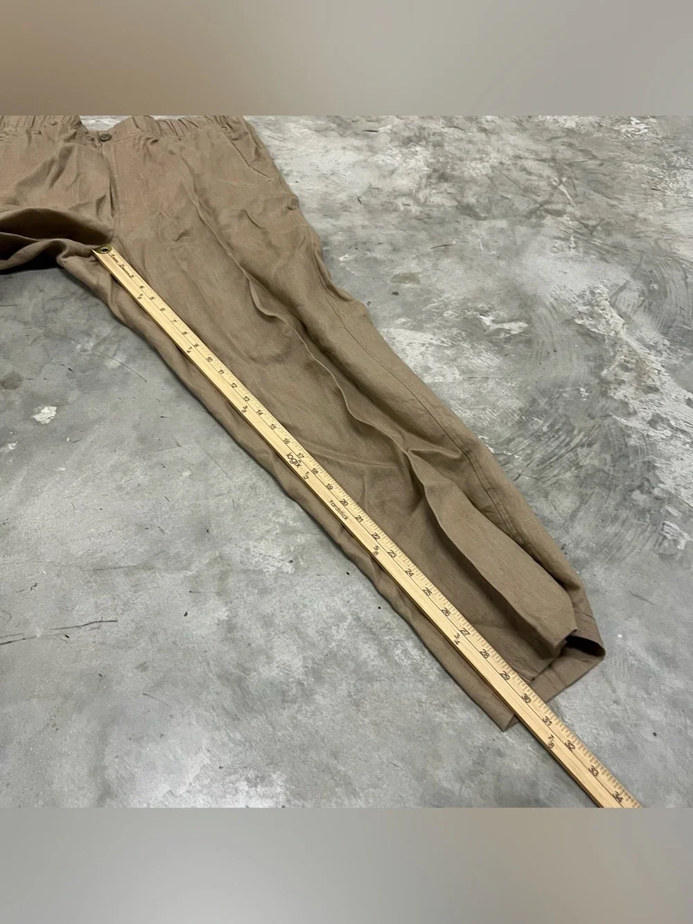 Tasso Elba 100% Linen Pants - XXL Island -Comfortable Relaxed Tan Beige Natural